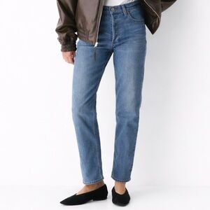 Denim Forum The Arlo Hi-Rise Straight Jeans Women’s Sz 26 , 28L Aritzia